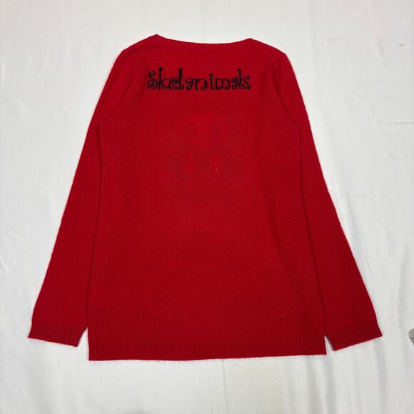 Skelanimals Cashmere Angora ChungKee Panda Sweater Women's M Grunge Goth - Picture 3 of 15